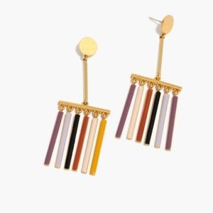 MADEWELL Enamel Fringe earrings